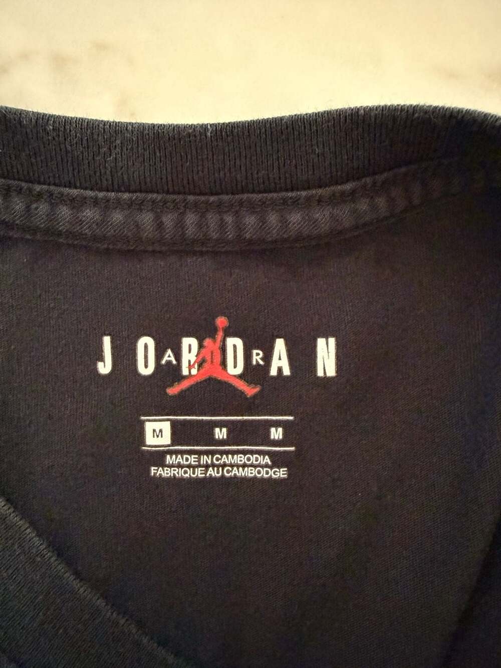 Jordan x Paris Saint-Germain PSG Logo T-Shirt Black Men's M 0808 - Picture 4 of 9